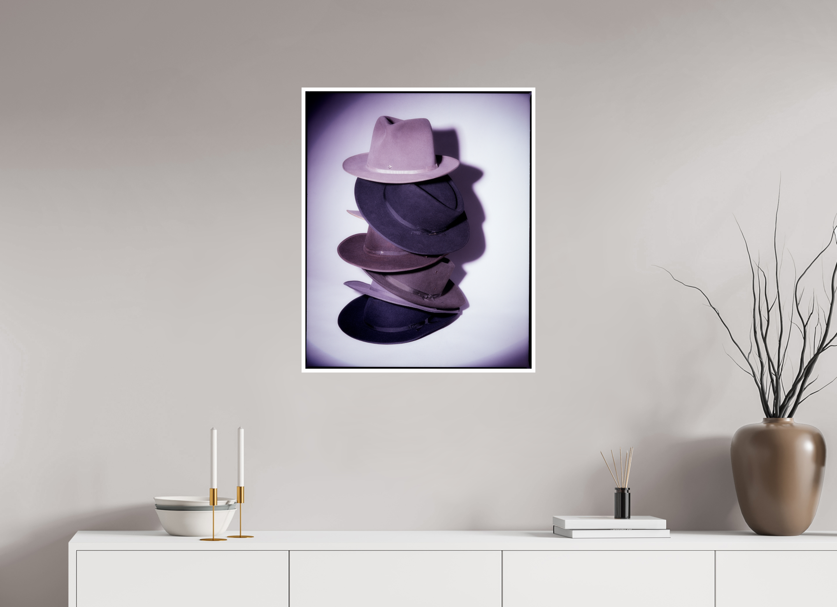 60 x 73,6 cm, Baryta 1cm rand Udo Lindenberg — Hamburg, 1989