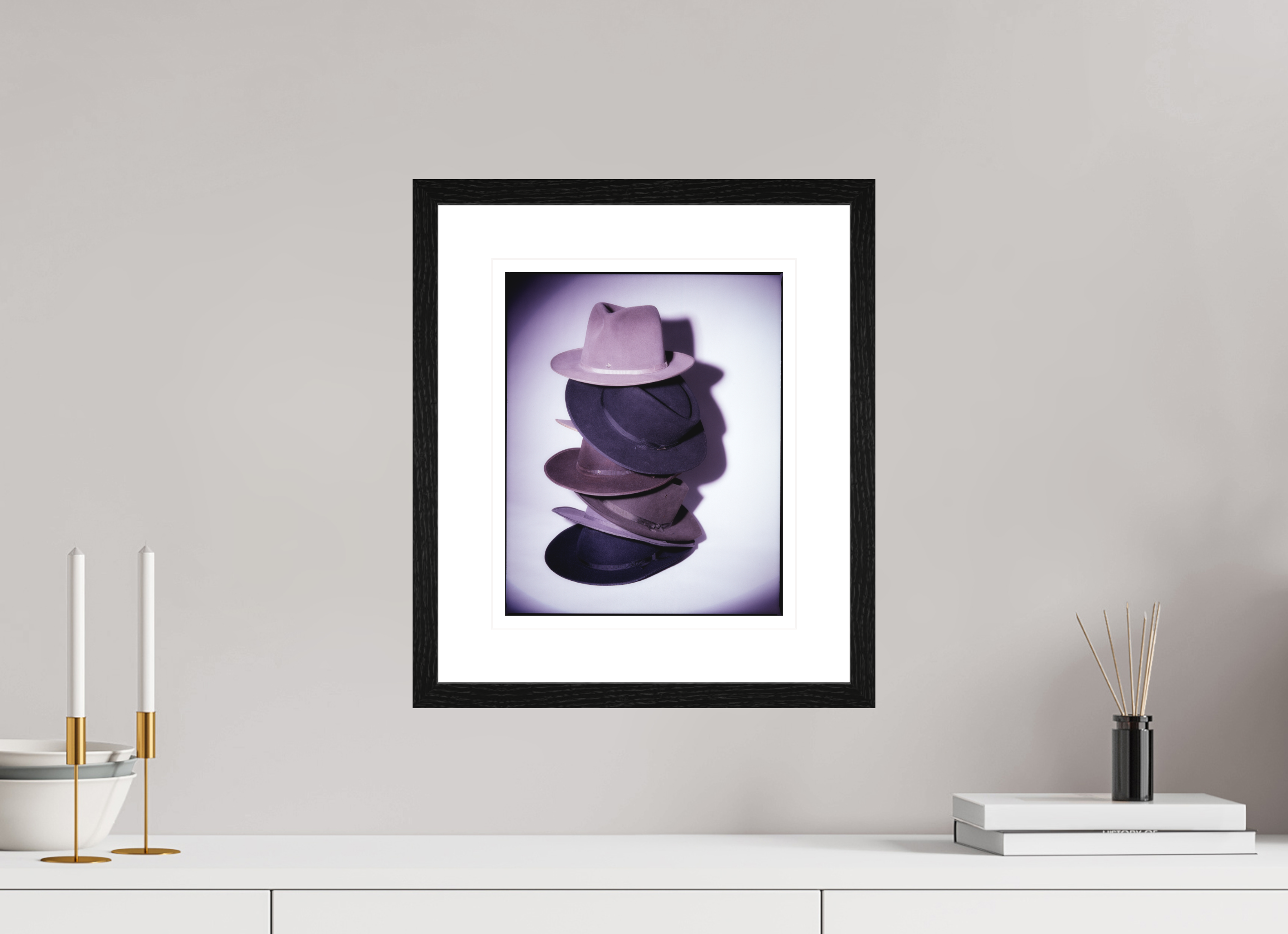 25 x 30,7 cm, schw. 20Rahmen, Baryta, Pas Udo Lindenberg — Hamburg, 1989