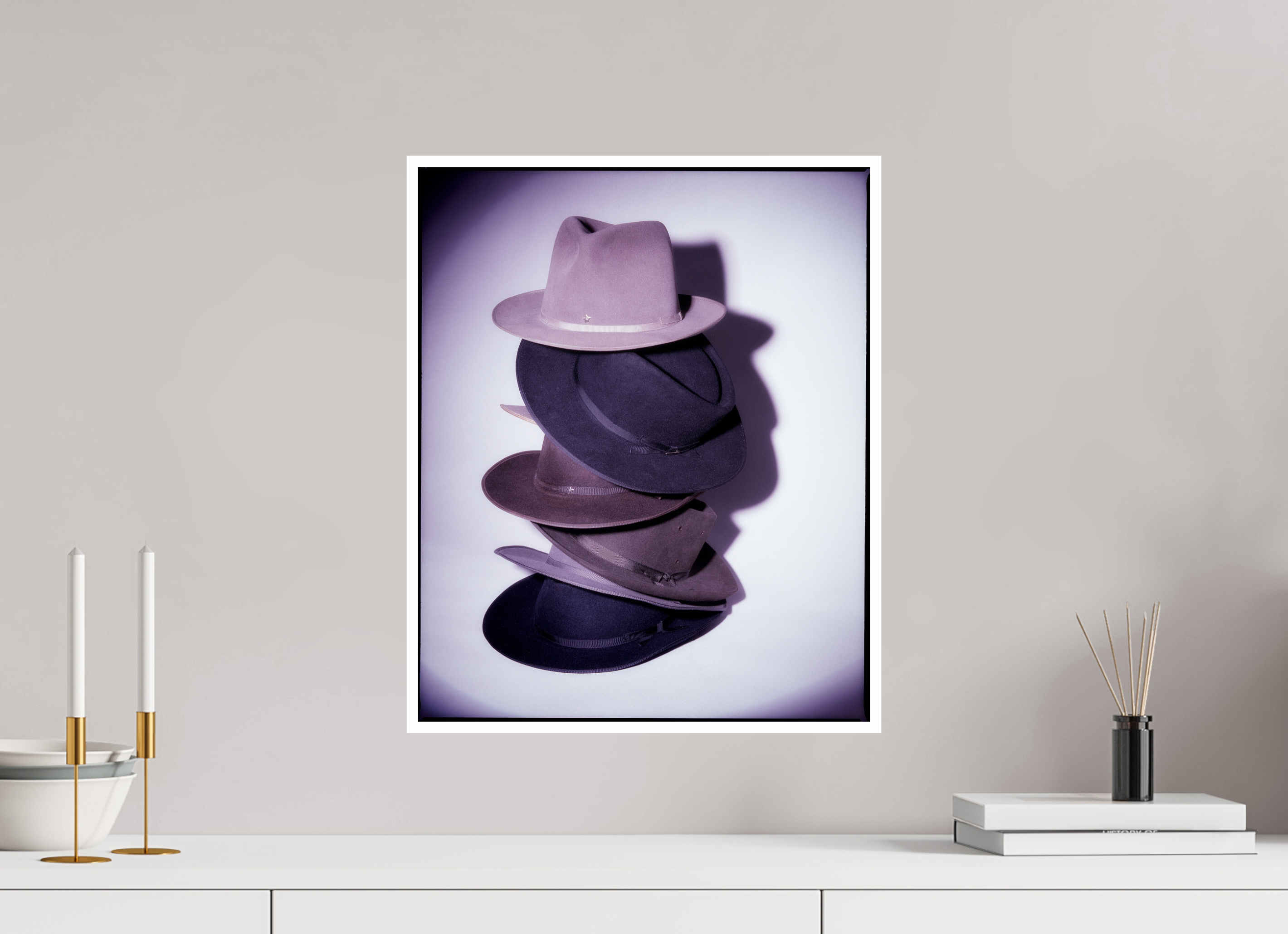 40 x 49,1 cm, Baryta 1cm rand Udo Lindenberg — Hamburg, 1989