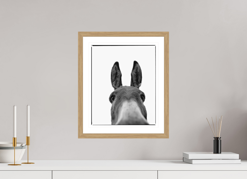 30 x 37,1 cm, Heller Rahmen Ohr