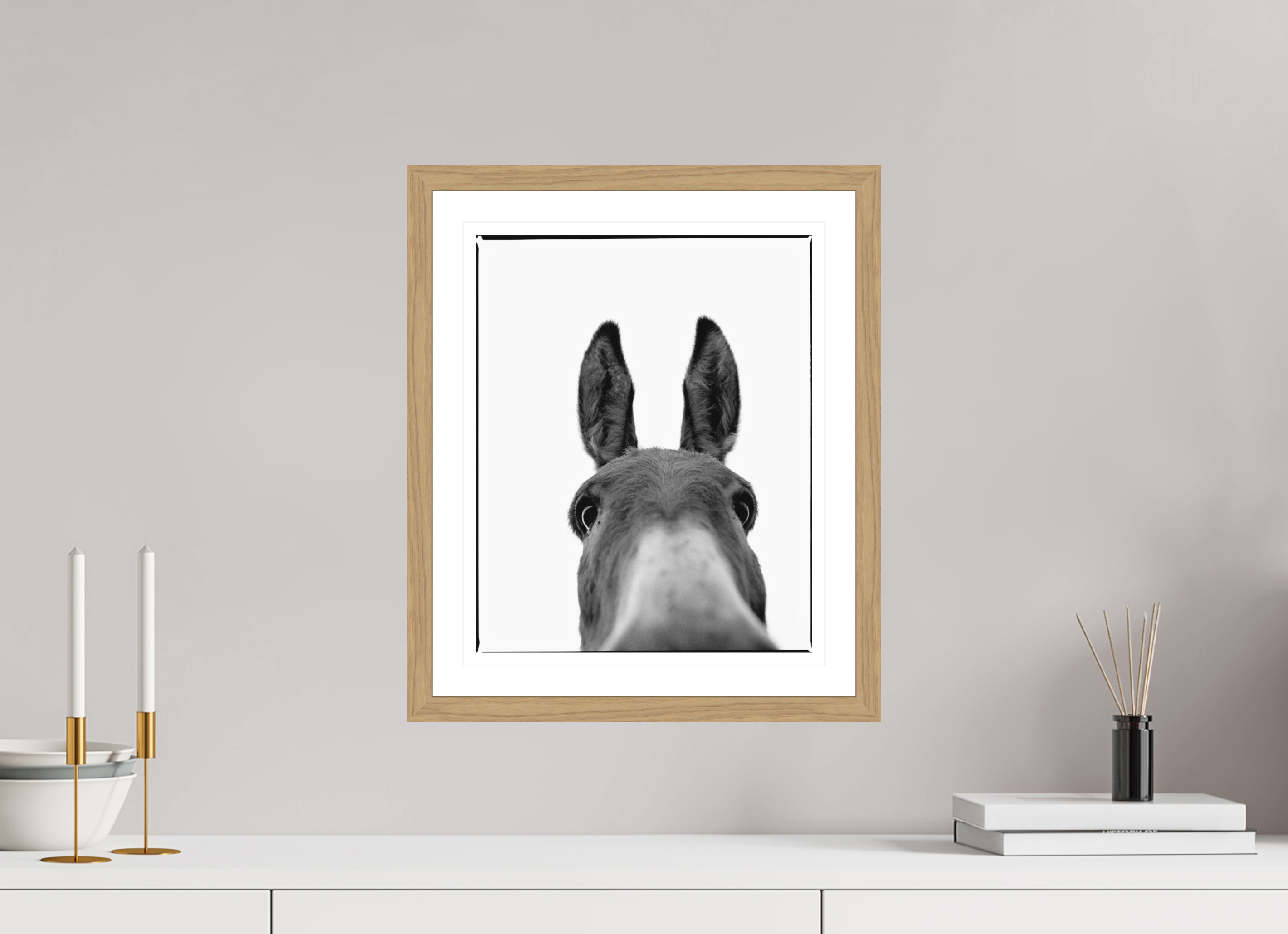 30 x 37,1 cm, Heller Rahmen Ohr