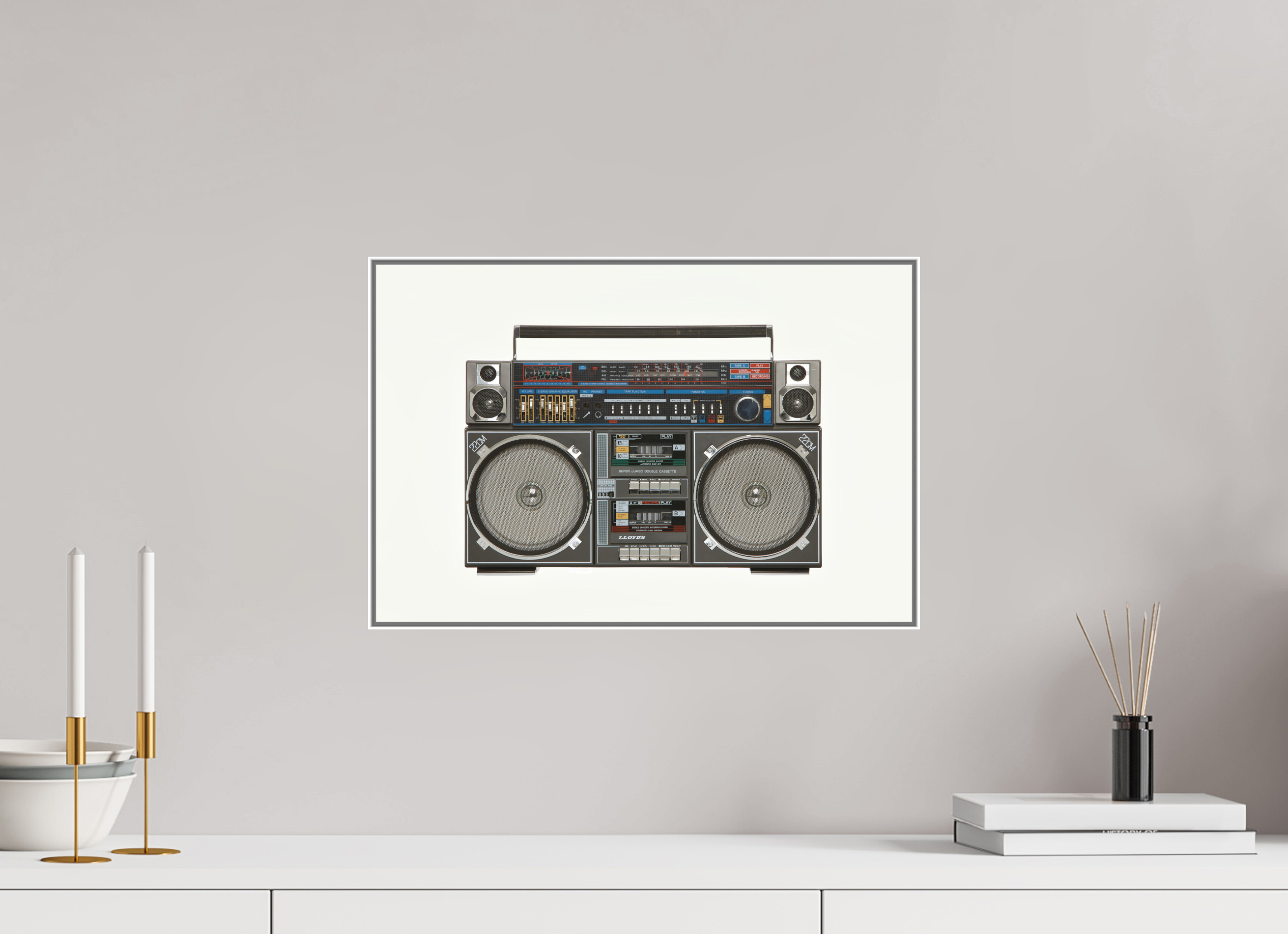 45 x 30 cm, Artbox 50 white, Fine Art Paper, Acryl BOOM1