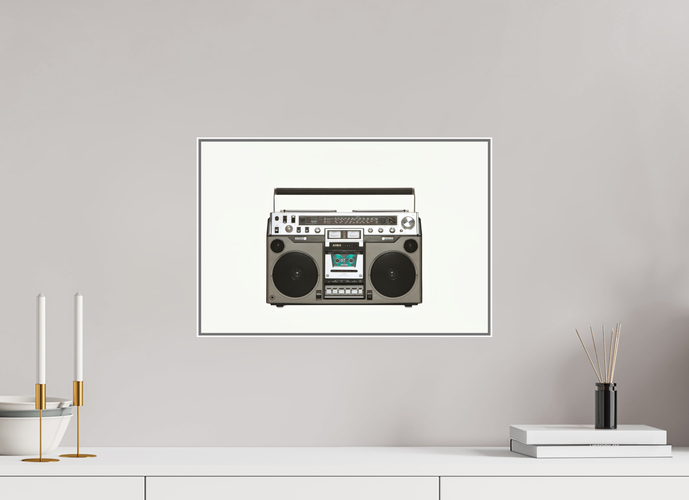 45 x 30 cm, Artbox 50 white, Fine Art Paper, Acryl BOOM2