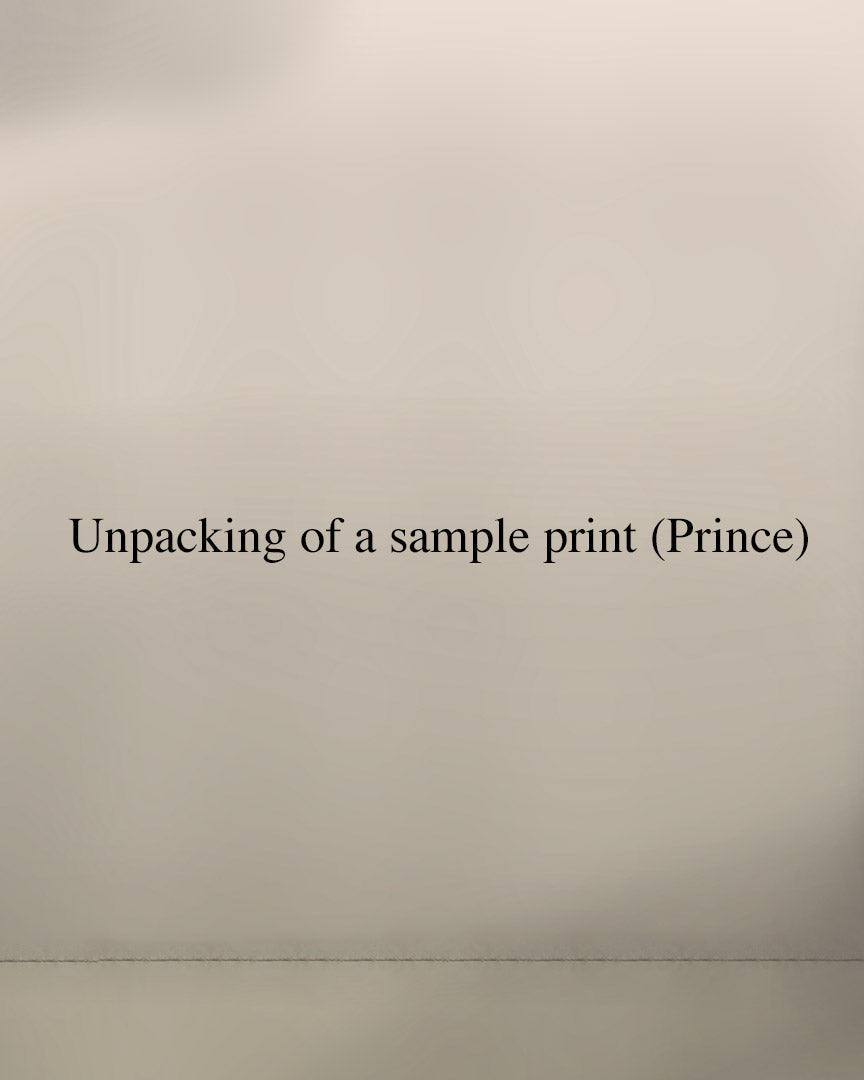 Unpacking of a sample print (Prince)